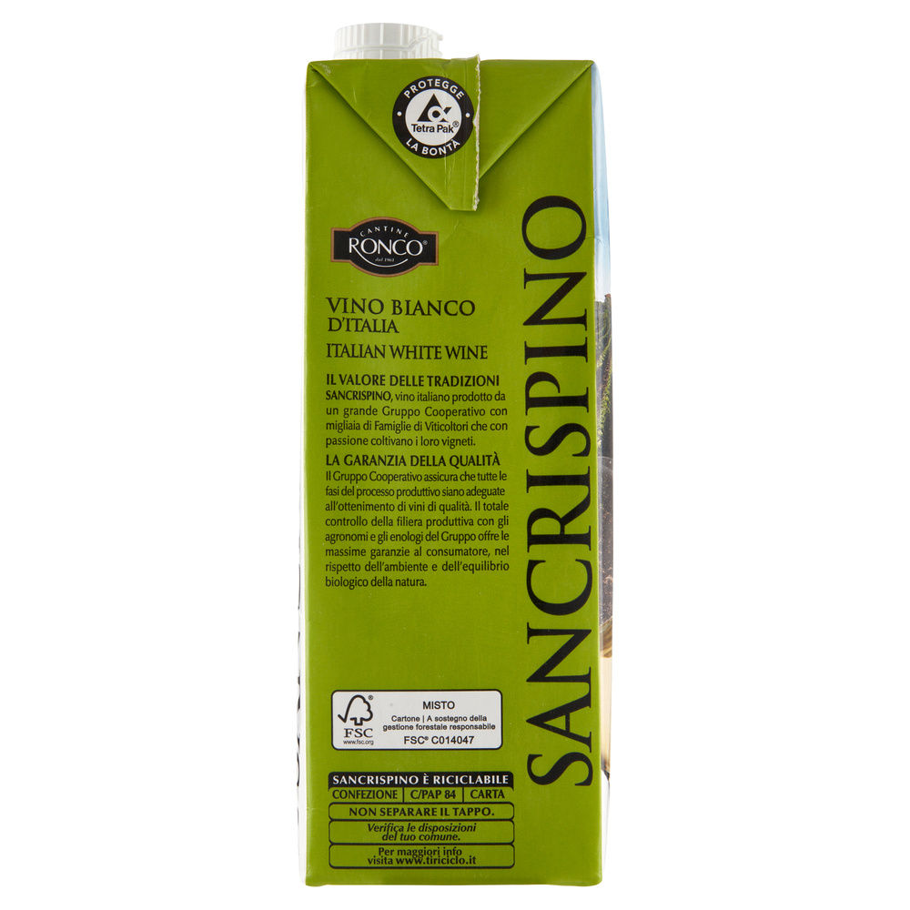 VINO DA TAVOLA BIANCO RONCO SANCRISPINO BRICK L 1 - 5