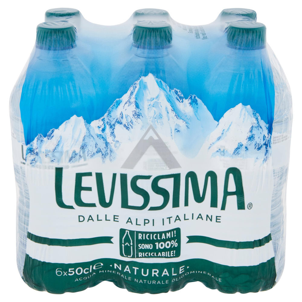 ACQUA MINERALE LEVISSIMA NATURALE CLUSTER ML 500 X 6 - 4