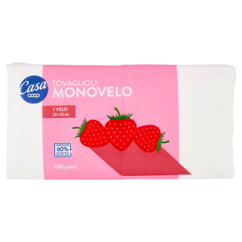 TOVAGLIOLI MONOVELO COOP 1 VELO BIANCO 33X33CM FSC INCARTO PZ 160 - 7