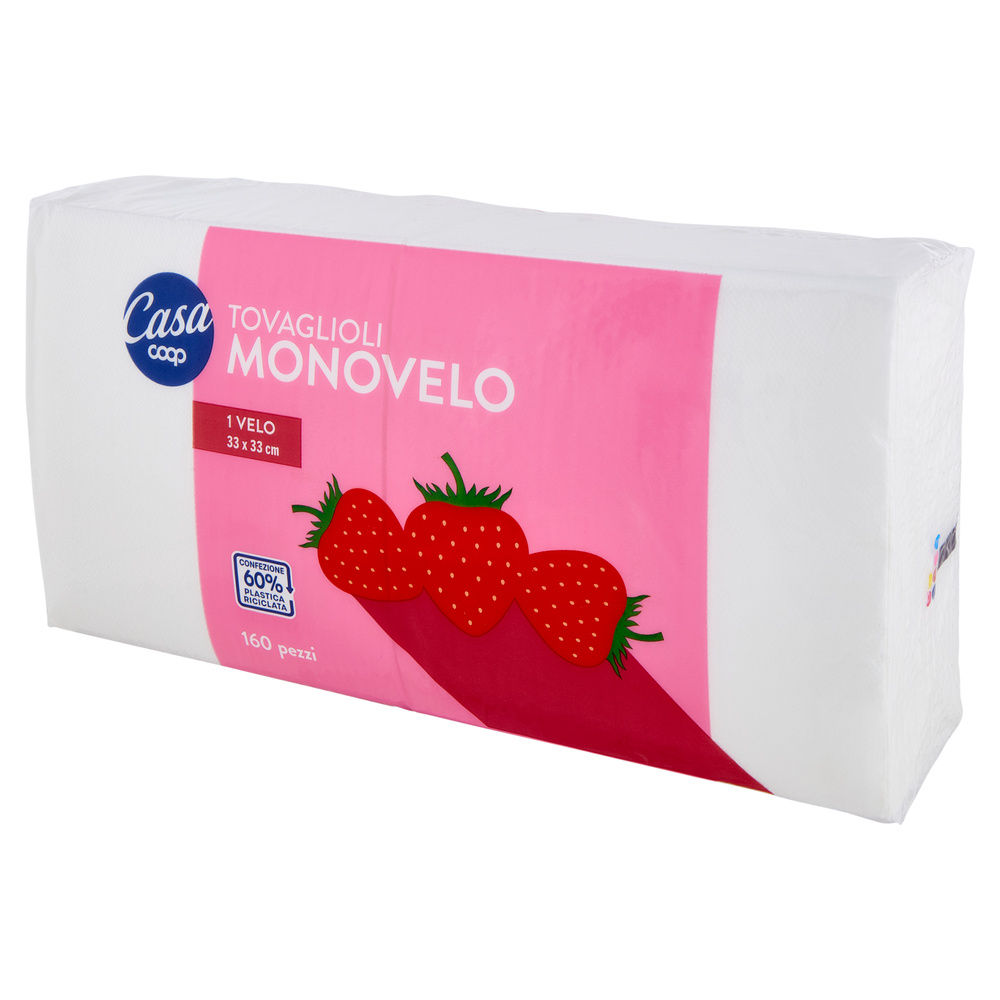 TOVAGLIOLI MONOVELO COOP 1 VELO BIANCO 33X33CM FSC INCARTO PZ 160 - 3