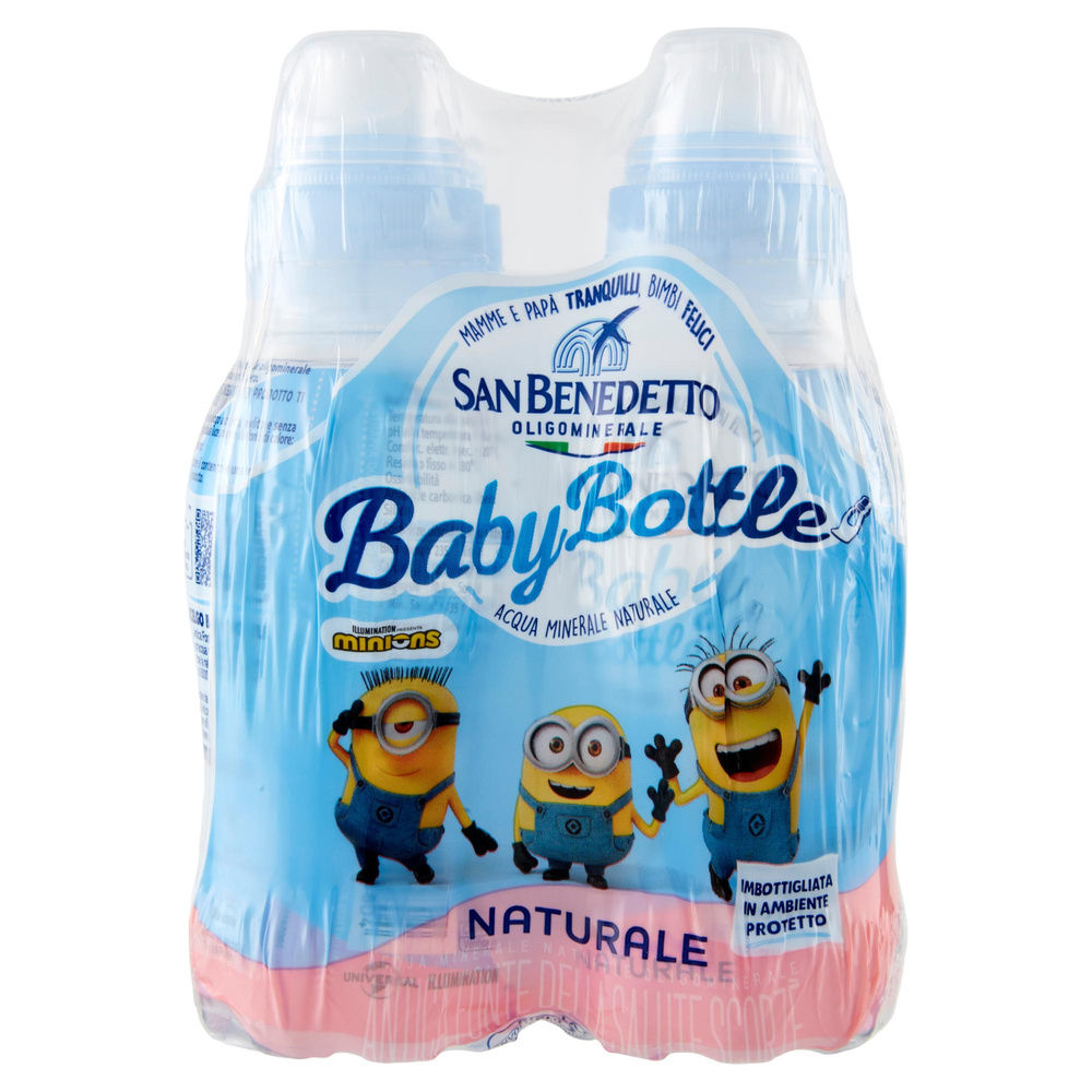 ACQUA MINERALE NATURALE SAN BENEDETTO BABY-BOTTLE CLUSTER PET ML 250 X 4 - 5