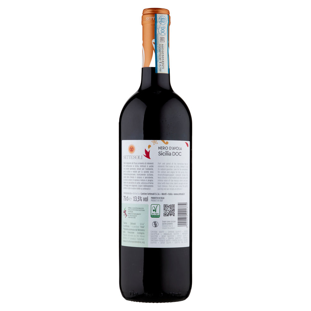 NERO D'AVOLA DOC SICILIA CANTINA SETTESOLI  ML.750 - 1