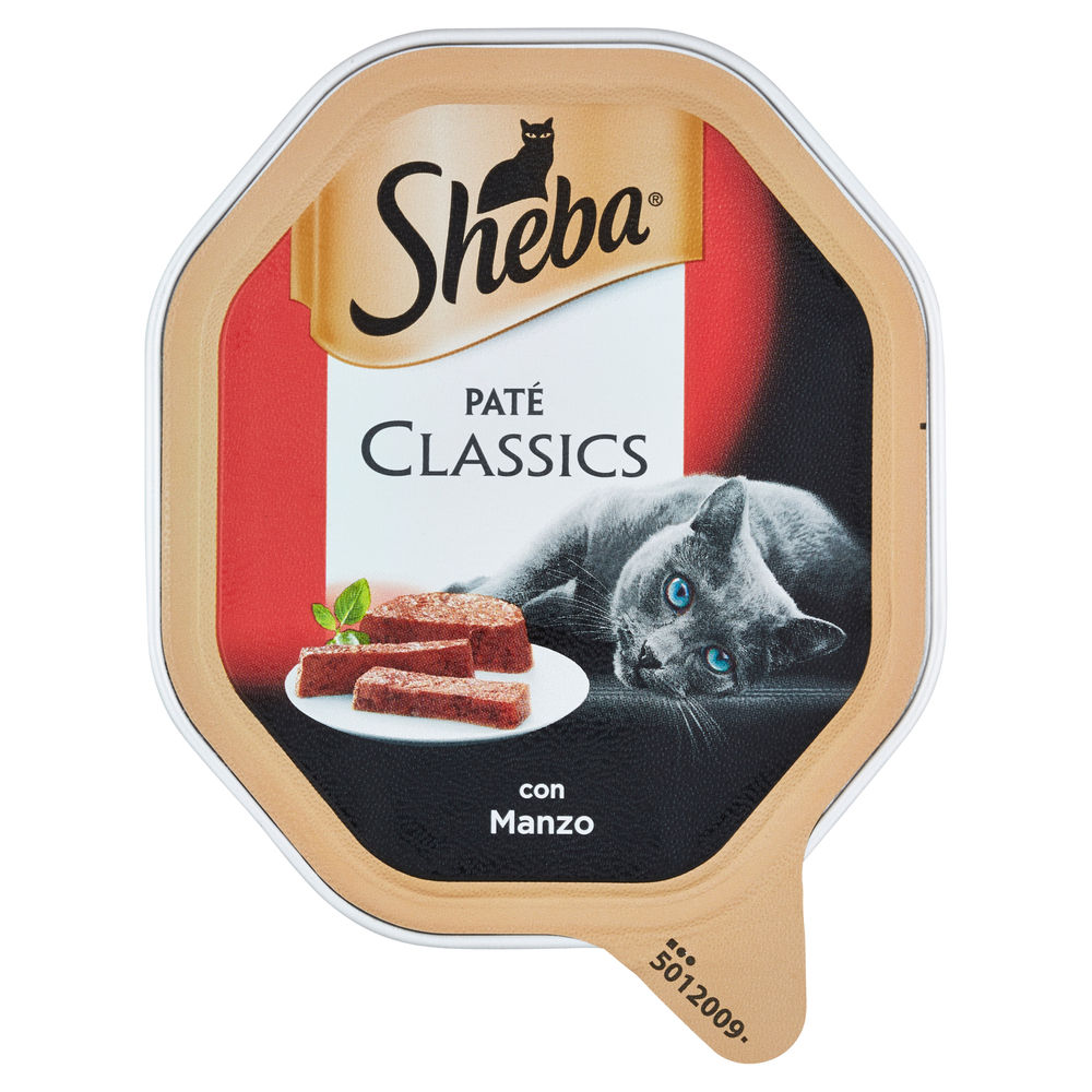 Sheba patè classic manzo vaschetta g 85