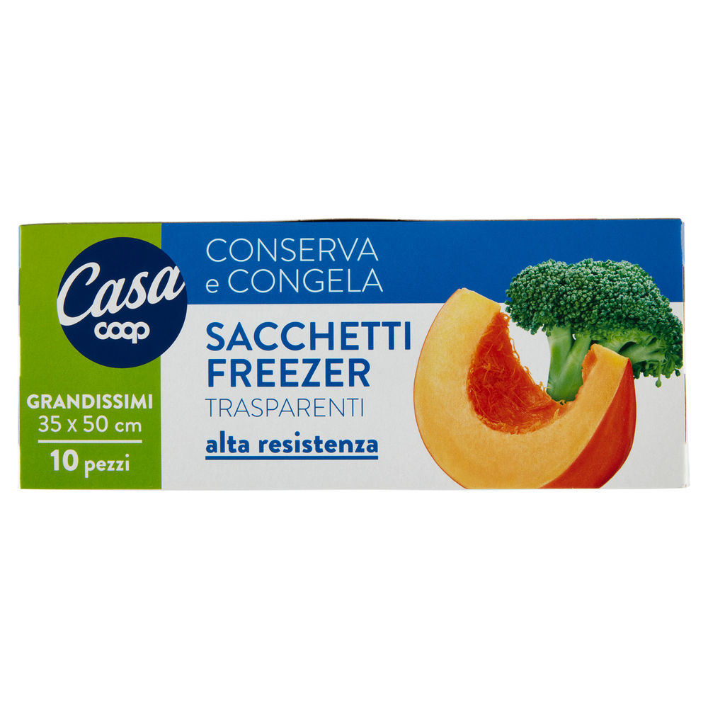 Sacchetti freezer coop casa grandissimi cm.35x50 pz.10