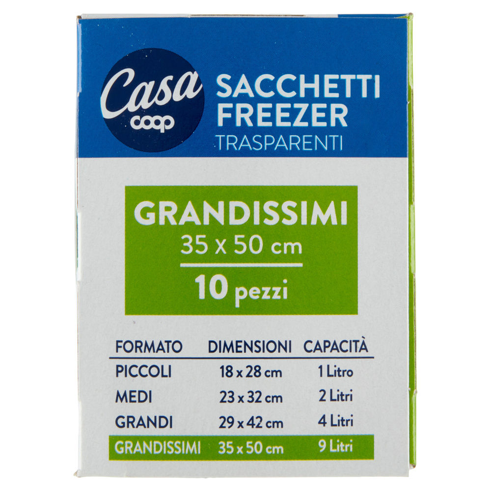 SACCHETTI FREEZER COOP CASA GRANDISSIMI CM.35X50 PZ.10 - 5