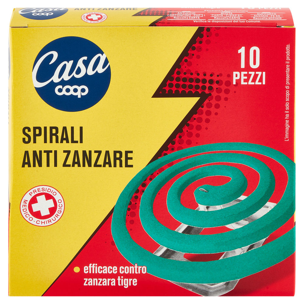 SPIRALI  ANTIZANZARE INSETTICIDA COOP CASA PZ.10 - 2