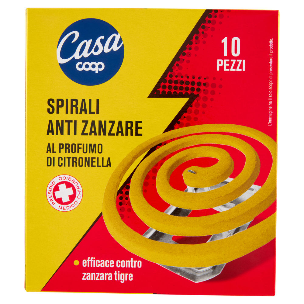 SPIRALI PROFUMATE ANTIZANZARE INSETTICIDA COOP CASA PZ.10 - 0