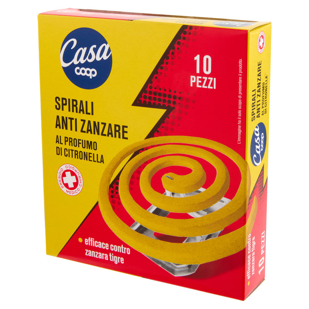 SPIRALI PROFUMATE ANTIZANZARE INSETTICIDA COOP CASA PZ.10 - 7