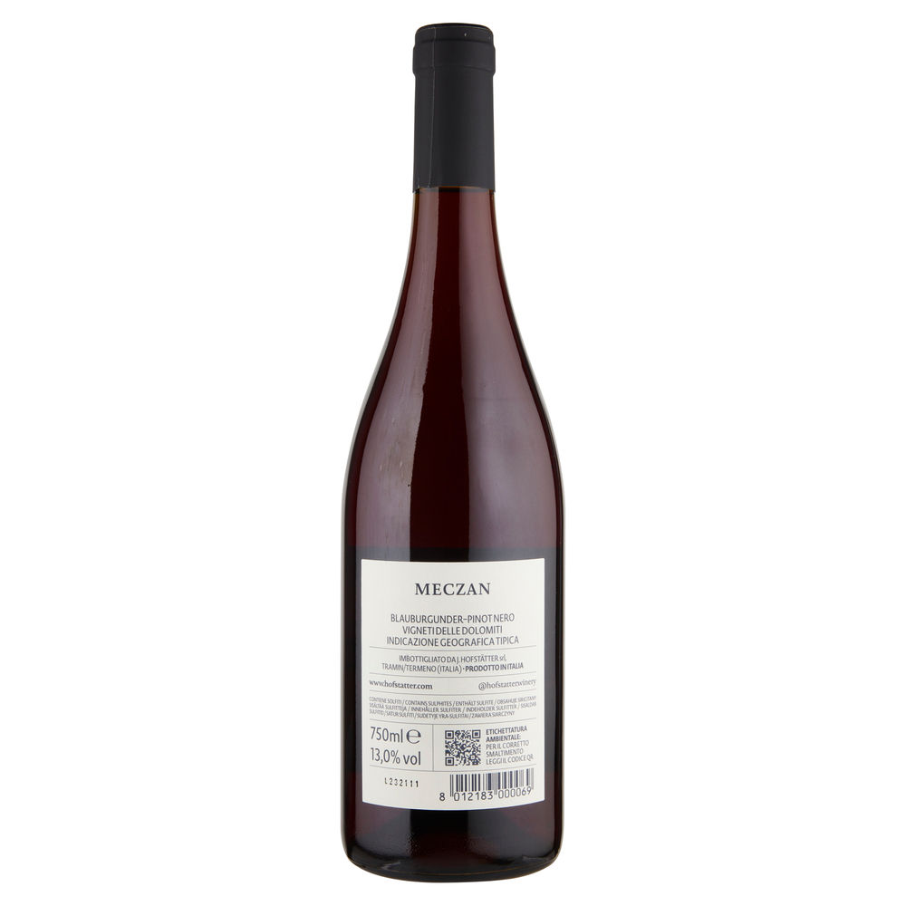 PINOT NERO DOC AZ.J.HOFSTATTER ML 750 - 1