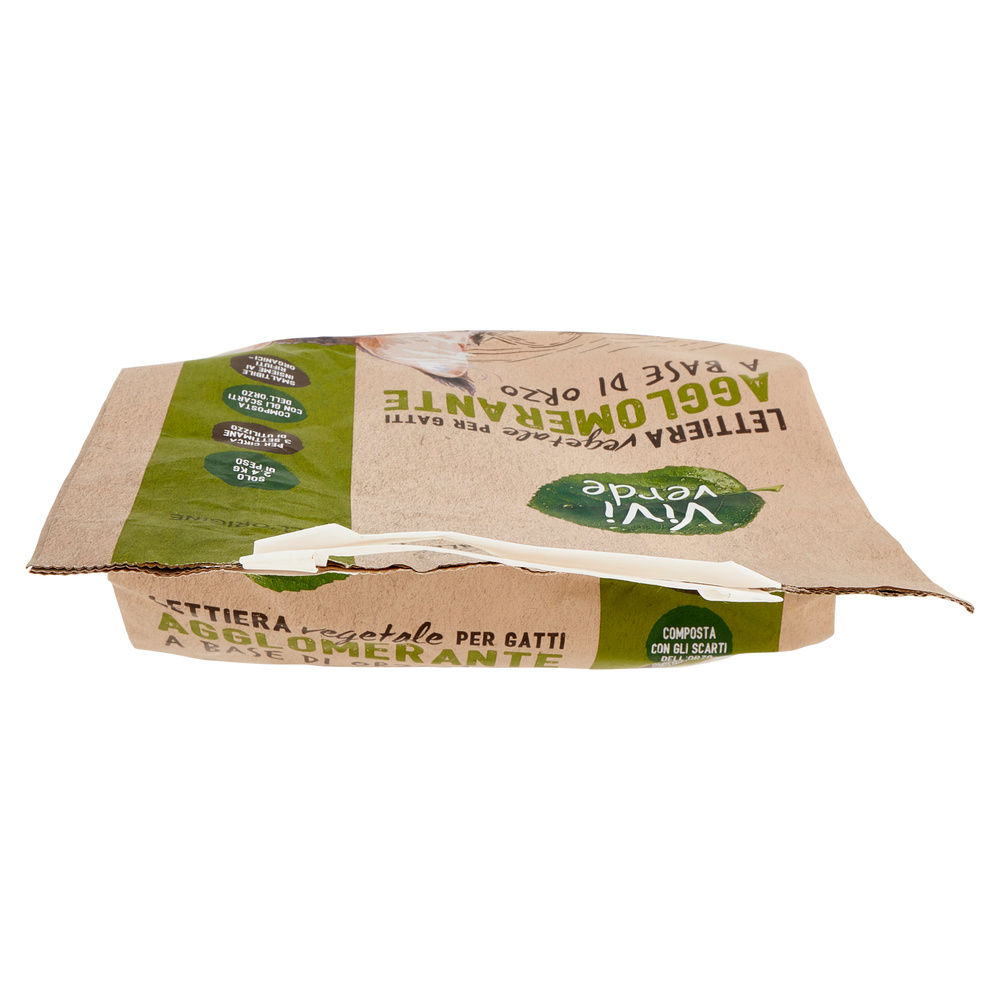 LETTIERA VEGETALE AGGLOMERANTE A BASE DI ORZO VIVI VERDE COOP SACCO 2,4 KG - 4