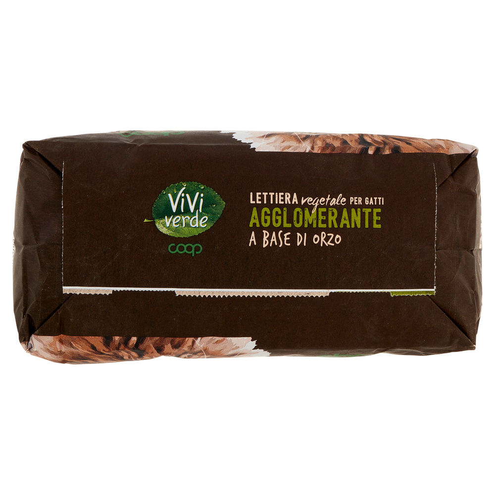 LETTIERA VEGETALE AGGLOMERANTE A BASE DI ORZO VIVI VERDE COOP SACCO 2,4 KG - 5