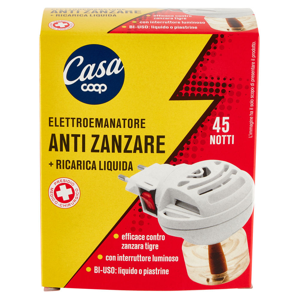 ELETTROEMANATORE INSETTICIDA COOP CASA BASE+RICARICA LIQUIDA 45 NOTTI ML 35 PZ.1 - 7