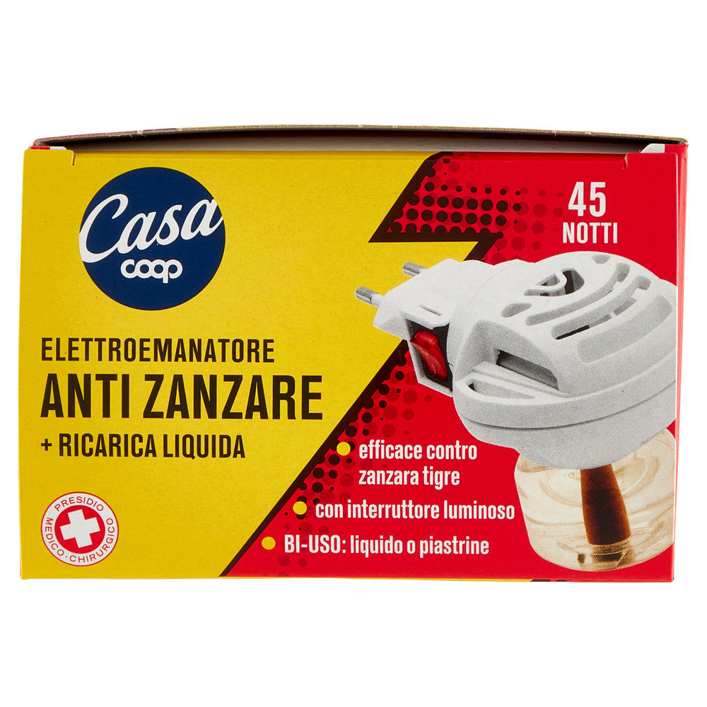 ELETTROEMANATORE INSETTICIDA COOP CASA BASE+RICARICA LIQUIDA 45 NOTTI ML 35 PZ.1 - 5