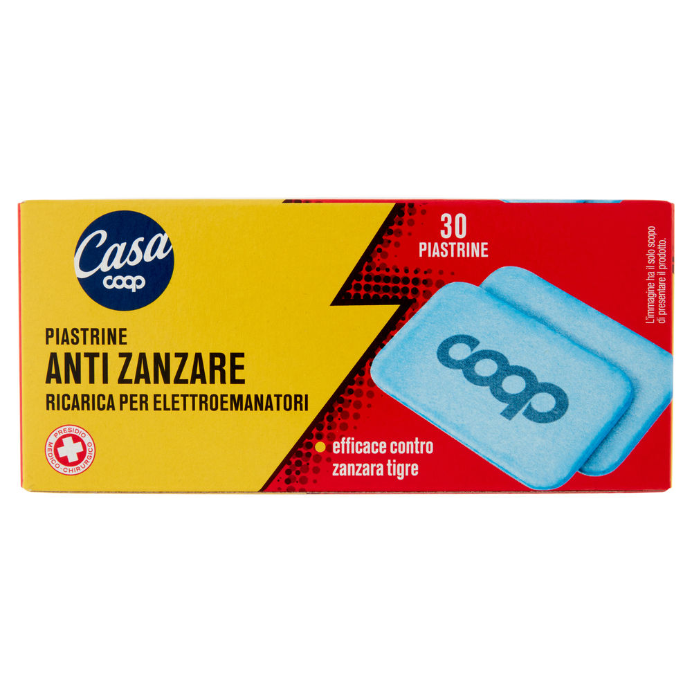 PIASTRINE ANTIZANZARE RICARICA ELETTROEM. INSETTICIDA COOP CASA PZ.30 - 0