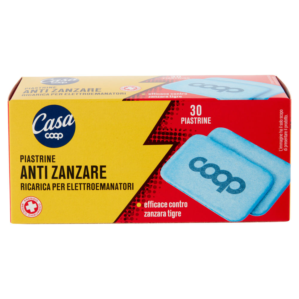 PIASTRINE ANTIZANZARE RICARICA ELETTROEM. INSETTICIDA COOP CASA PZ.30 - 2