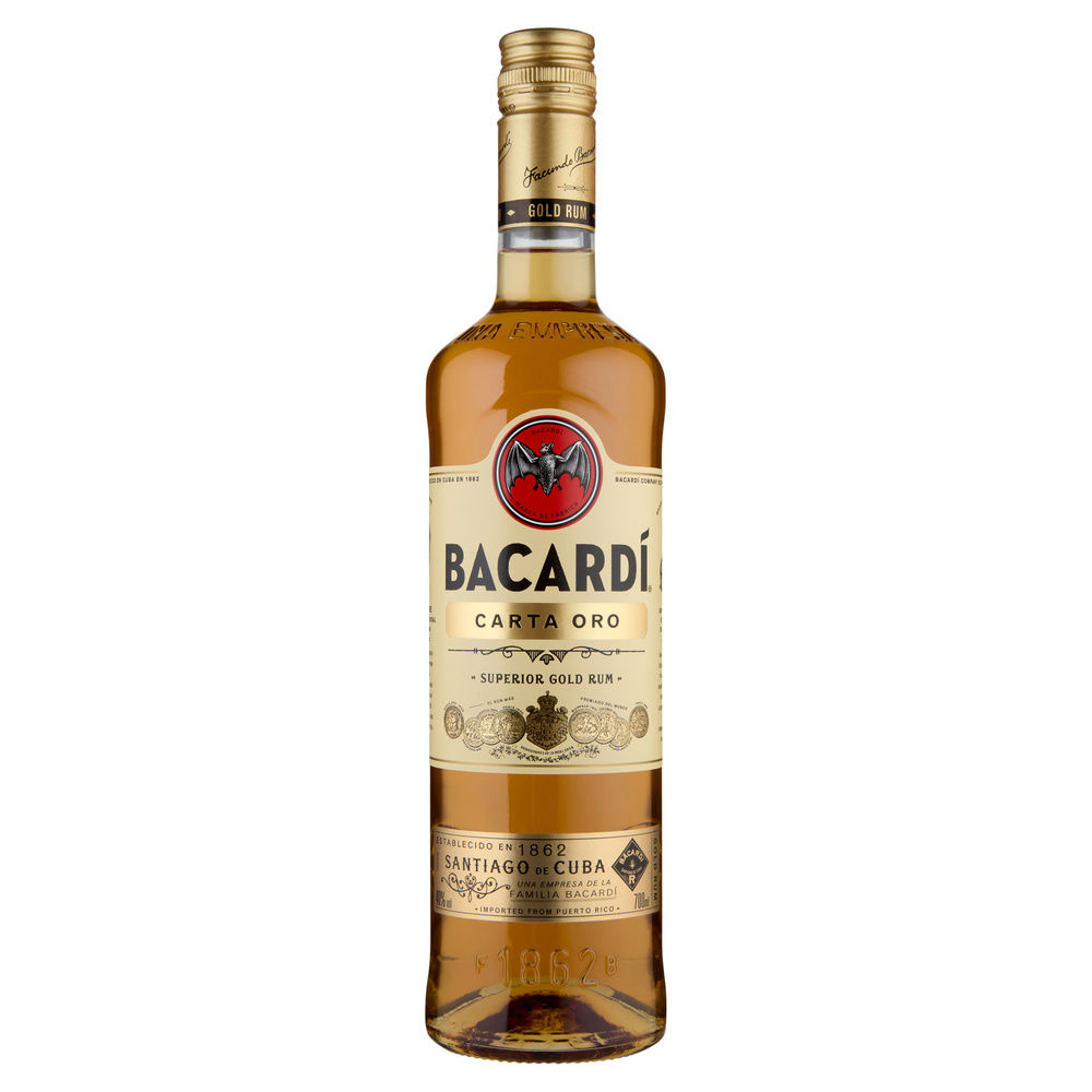 Rum bacardi carta oro 40 gradi bottiglia ml.700