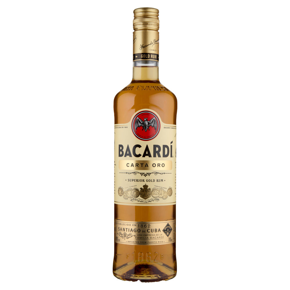 RUM BACARDI CARTA ORO 40 GRADI BOTTIGLIA ML.700 - 4