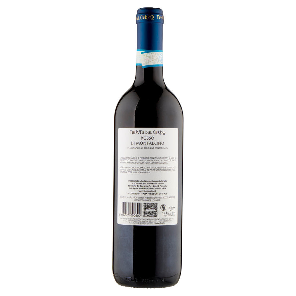ROSSO DI MONTALCINO LA PODERINA TENUTE DEL CERRO DOC ML. 750 - 1