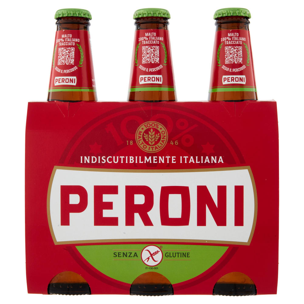 BIRRA PERONI SENZA GLUTINE 4,7 GRADI BOTTIGLIA CLUSTER ML 330 X 3 - 2