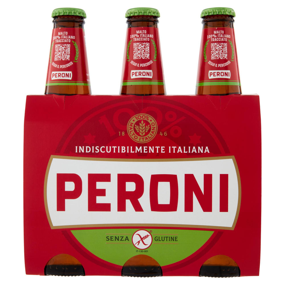 BIRRA PERONI SENZA GLUTINE 4,7 GRADI BOTTIGLIA CLUSTER ML 330 X 3 - 0