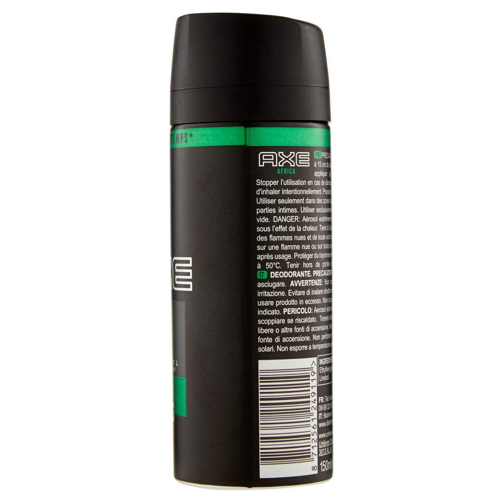 DEODORANTE AXE AFRICA SPRAY ML.150 - 4