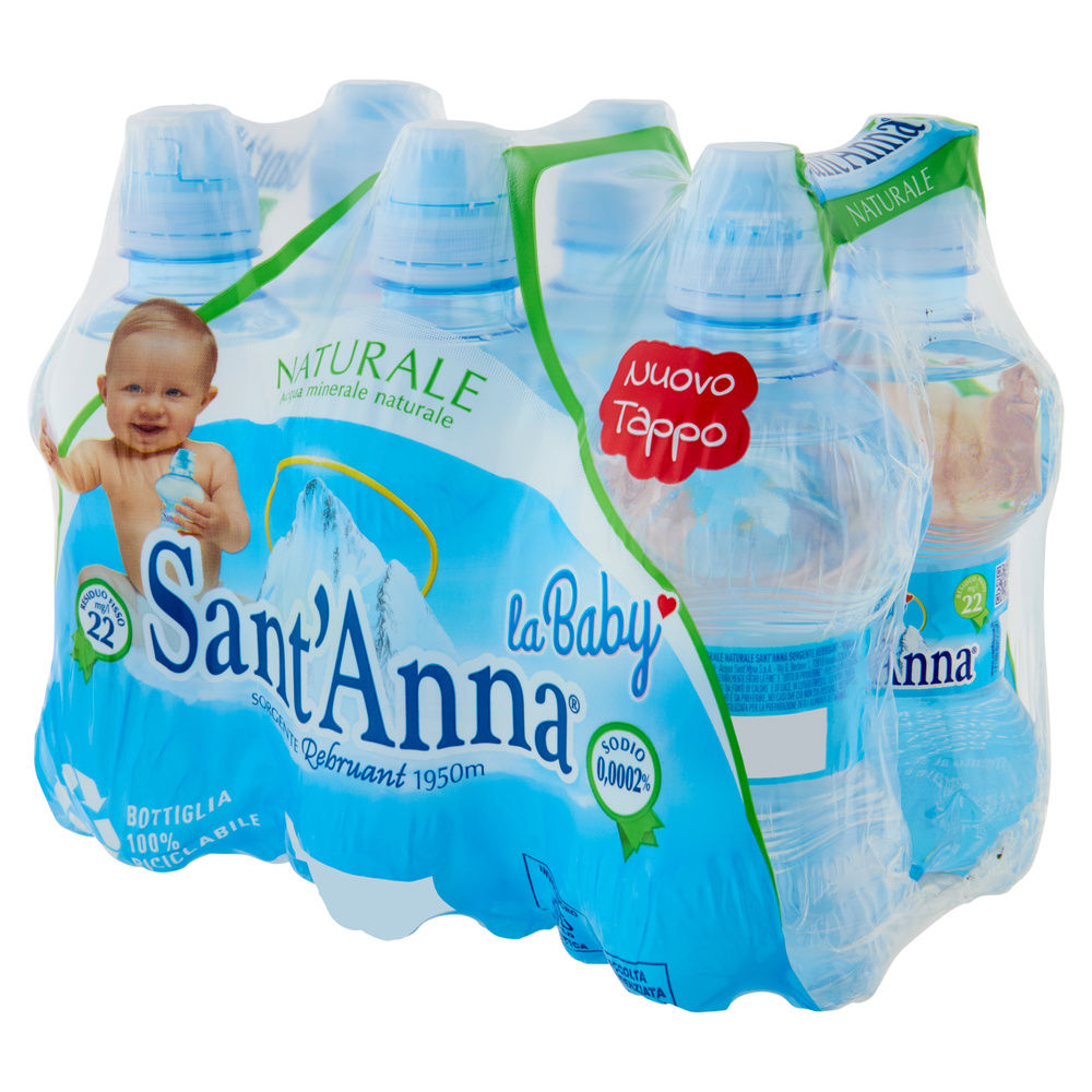 ACQUA MINERALE NATURALE SANT'ANNA LA BABY PUSH & PULL ML. 250X6 - 8