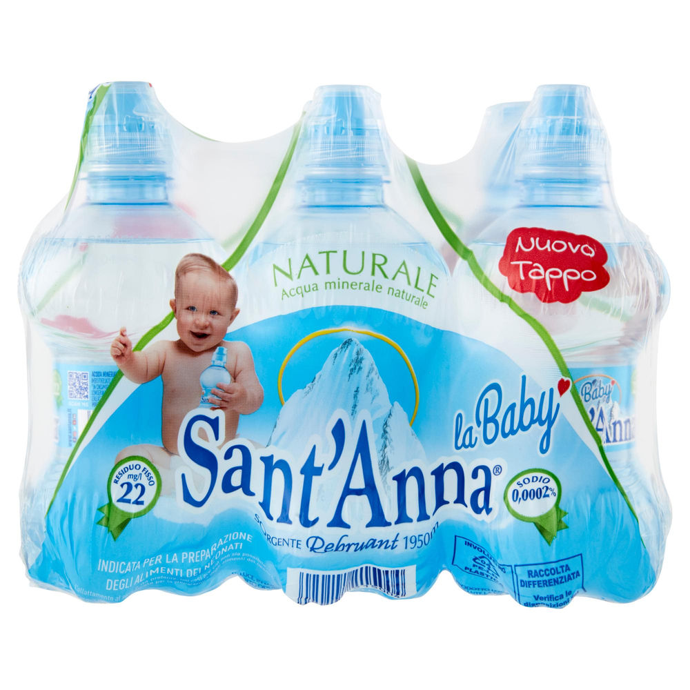 ACQUA MINERALE NATURALE SANT'ANNA LA BABY PUSH & PULL ML. 250X6 - 1