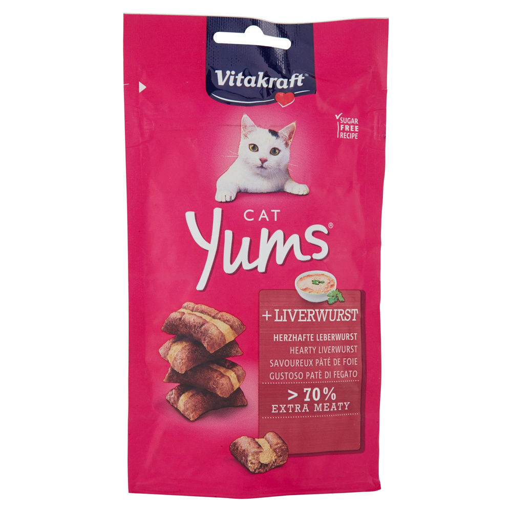 CAT YUMS CON PATE' DI FEGATO VITAKRAFT BUSTA G 40 - 3