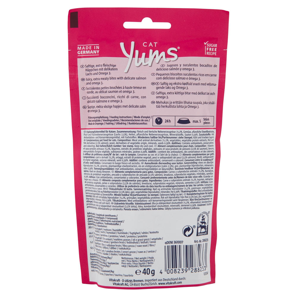 CAT YUMS CON SALMONE VITAKRAFT BUSTA G 40 - 1