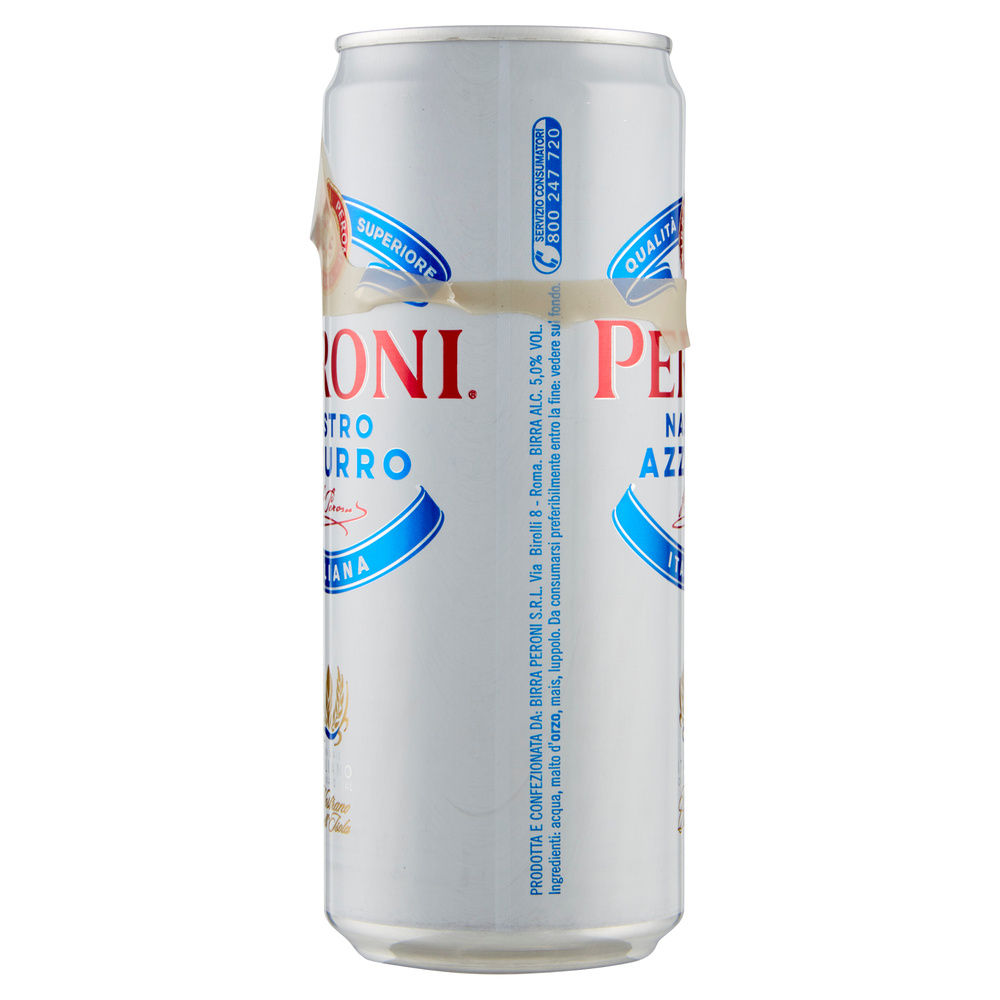 BIRRA NASTRO AZZURRO 5 GRADI PERONI CLUSTER LATTINA ML 330 X 2 - 5