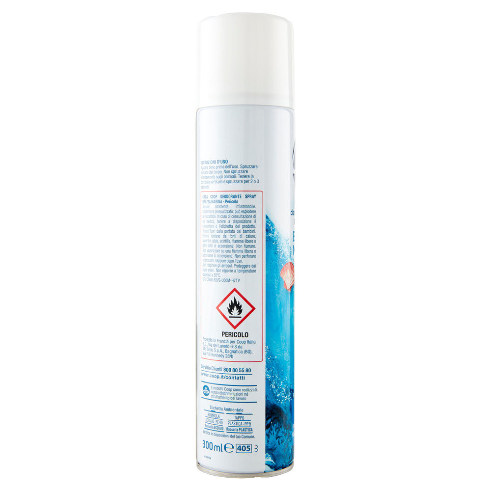 DEODORANTE SPRAY PER AMBIENTI COOP CASA BREZZA MARINA 300 ML - 3