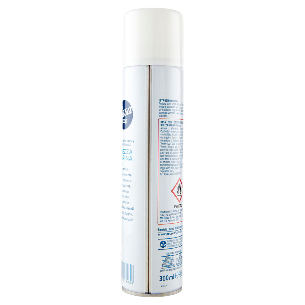 DEODORANTE SPRAY PER AMBIENTI COOP CASA BREZZA MARINA 300 ML - 1