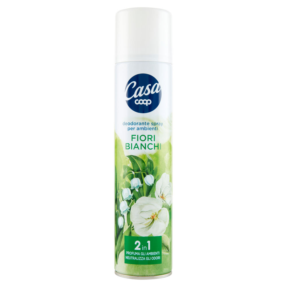 Deodorante spray per ambienti coop casa fiori bianchi ml 300