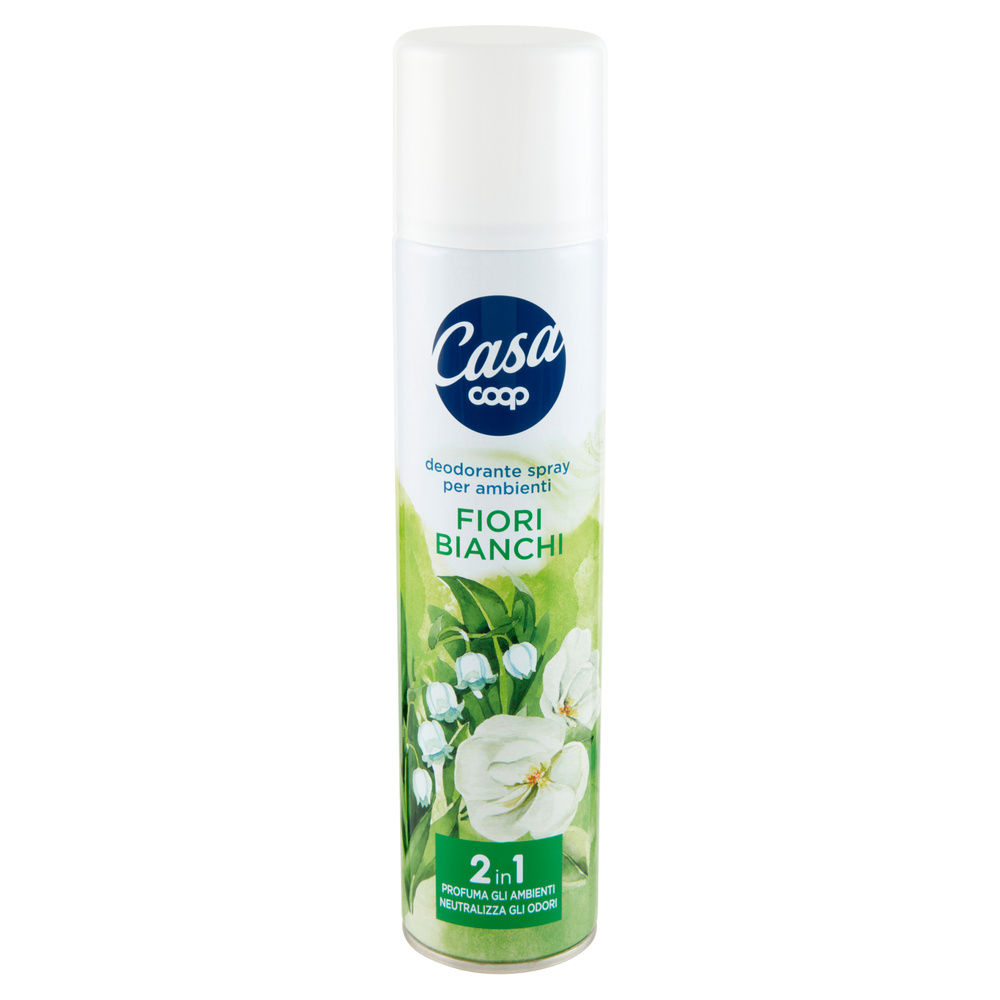 DEODORANTE SPRAY PER AMBIENTI COOP CASA FIORI BIANCHI ML 300 - 2