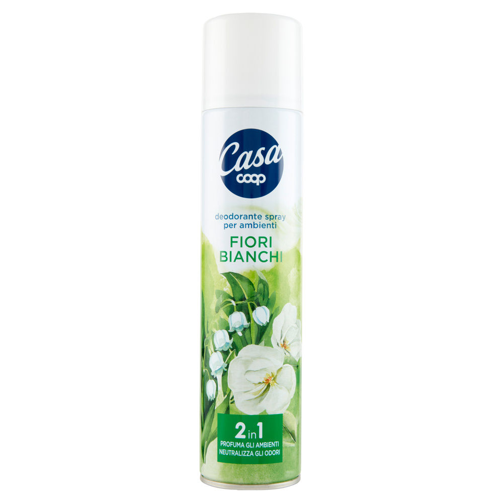 DEODORANTE SPRAY PER AMBIENTI COOP CASA FIORI BIANCHI ML 300 - 3