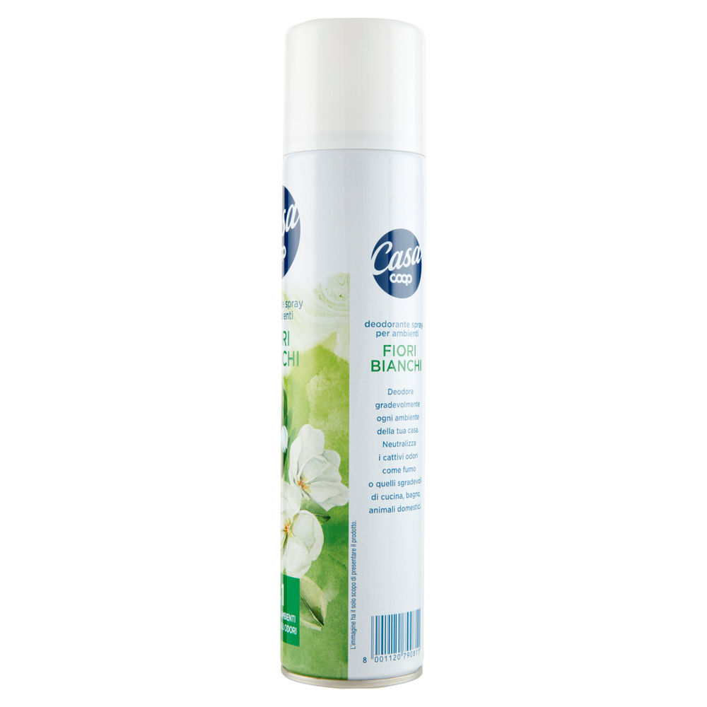 DEODORANTE SPRAY PER AMBIENTI COOP CASA FIORI BIANCHI ML 300 - 4