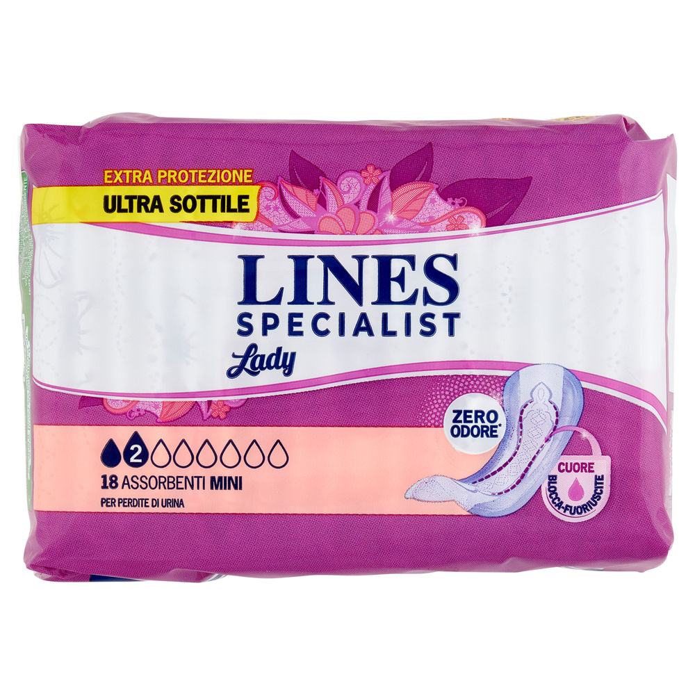 ASSORBENTI PER INCONTINENZA LINES SPECIALIST MINI PZ 18 - 0