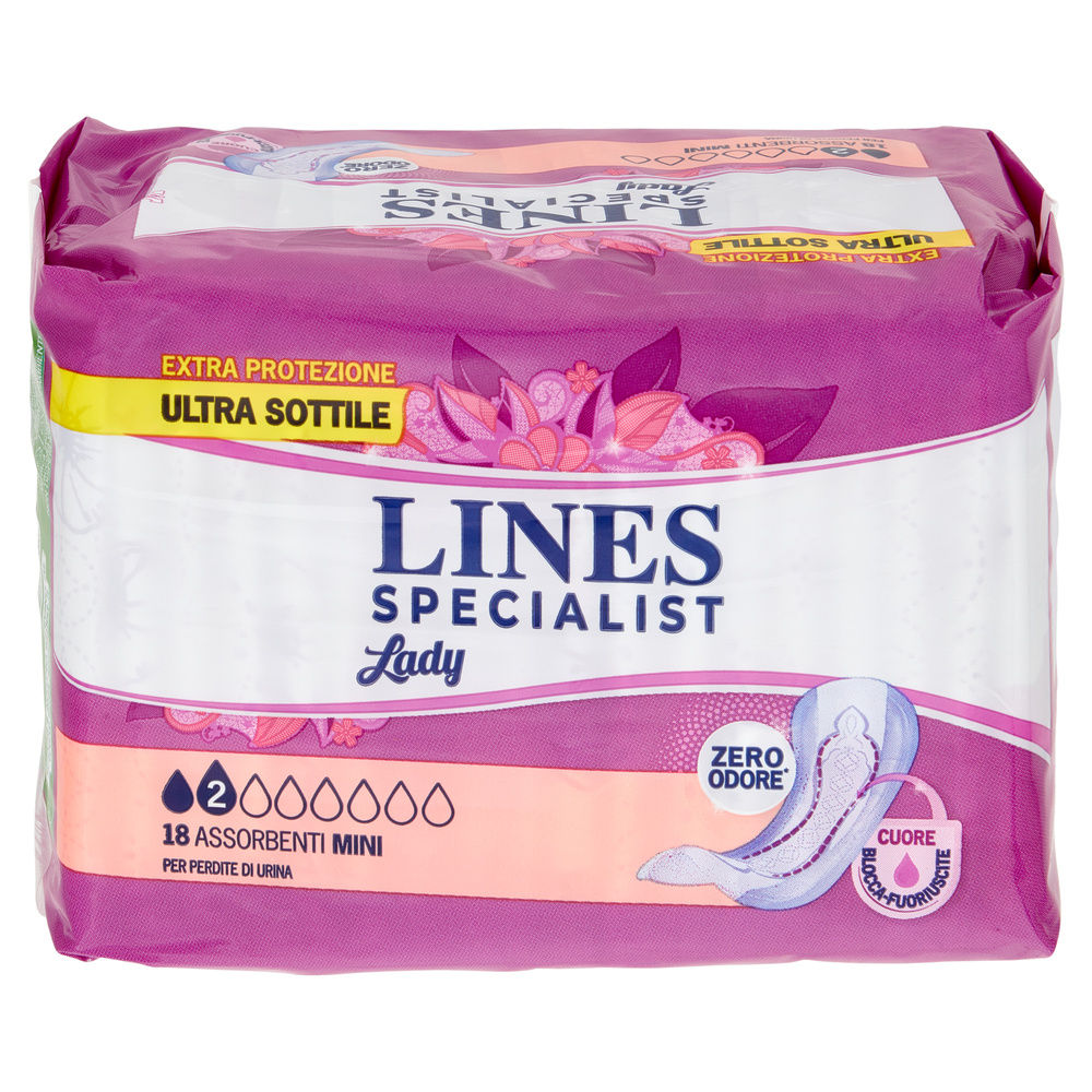 ASSORBENTI PER INCONTINENZA LINES SPECIALIST MINI PZ 18 - 2