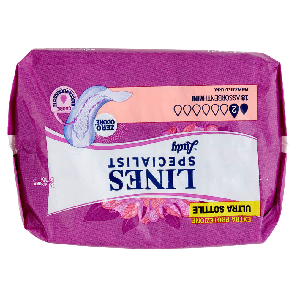 ASSORBENTI PER INCONTINENZA LINES SPECIALIST MINI PZ 18 - 6