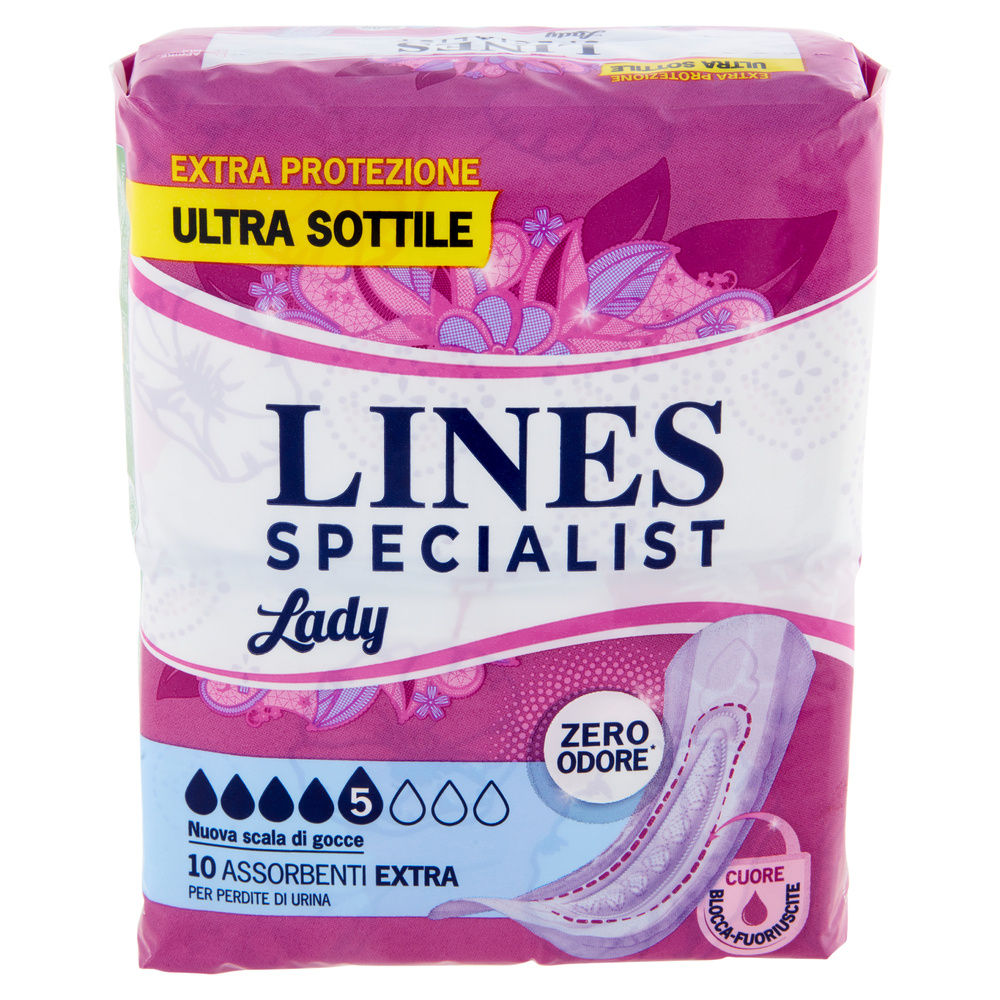 ASSORBENTI PER INCONTINENZA LINES SPECIALIST EXTRA PZ 10 - 5
