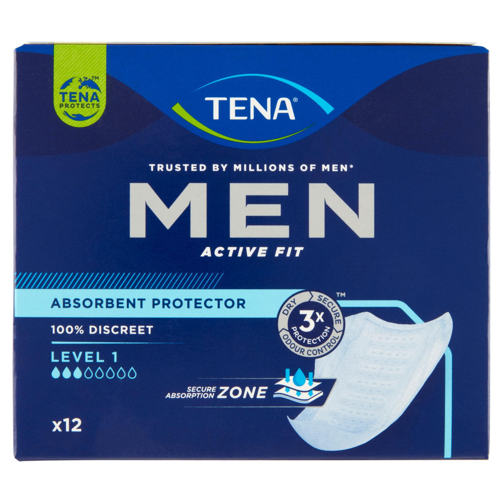 ASSORBENTI PER INCONTINENZA TENA FOR MEN LEVEL1 MASCHILE CELLO PZ12 - 0