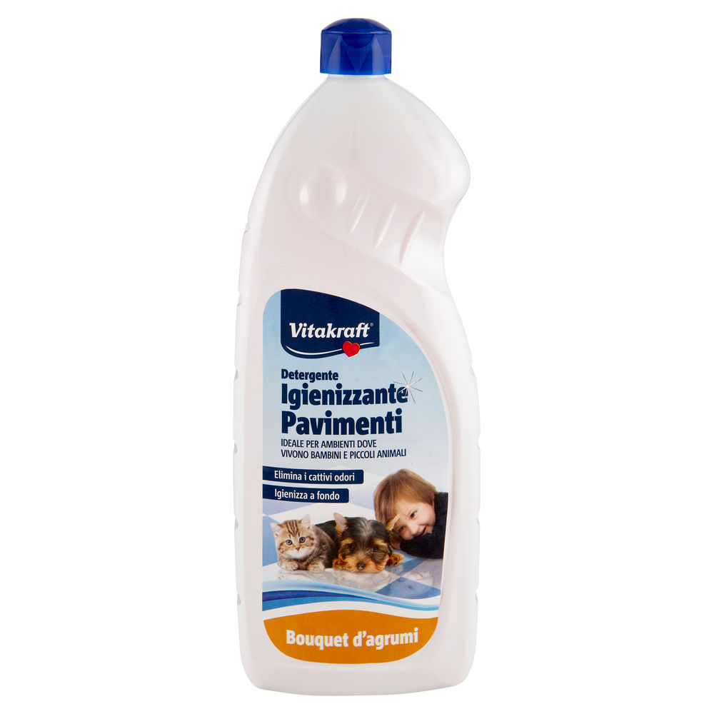 IGIENIZZANTI  PAVIMENTI BOUQUET D'AGRUMI VITAKRAFT FLACONE  LT. 1 - 0
