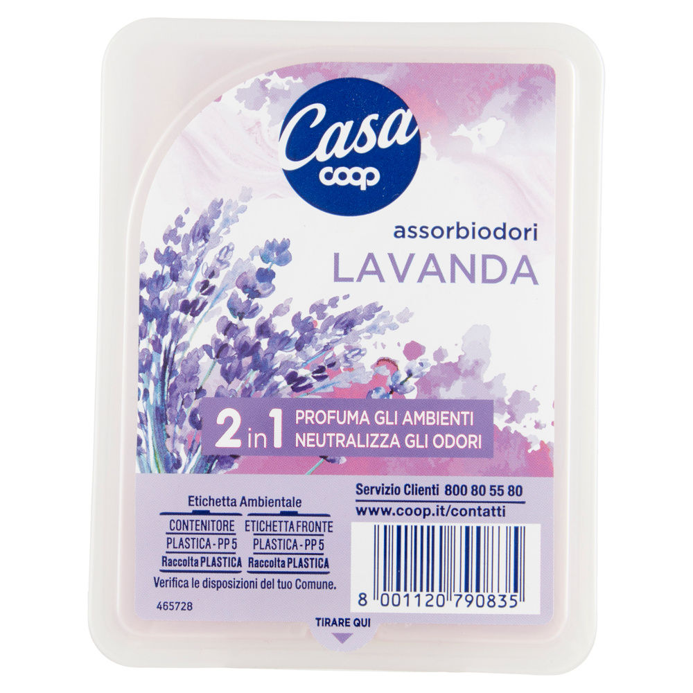 DEODORANTE AMBIENTE GEL ASSORBIODORI CASA COOP 2IN1 LAVANDA G.150 - 2
