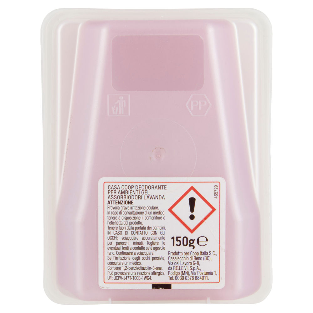 DEODORANTE AMBIENTE GEL ASSORBIODORI CASA COOP 2IN1 LAVANDA G.150 - 1