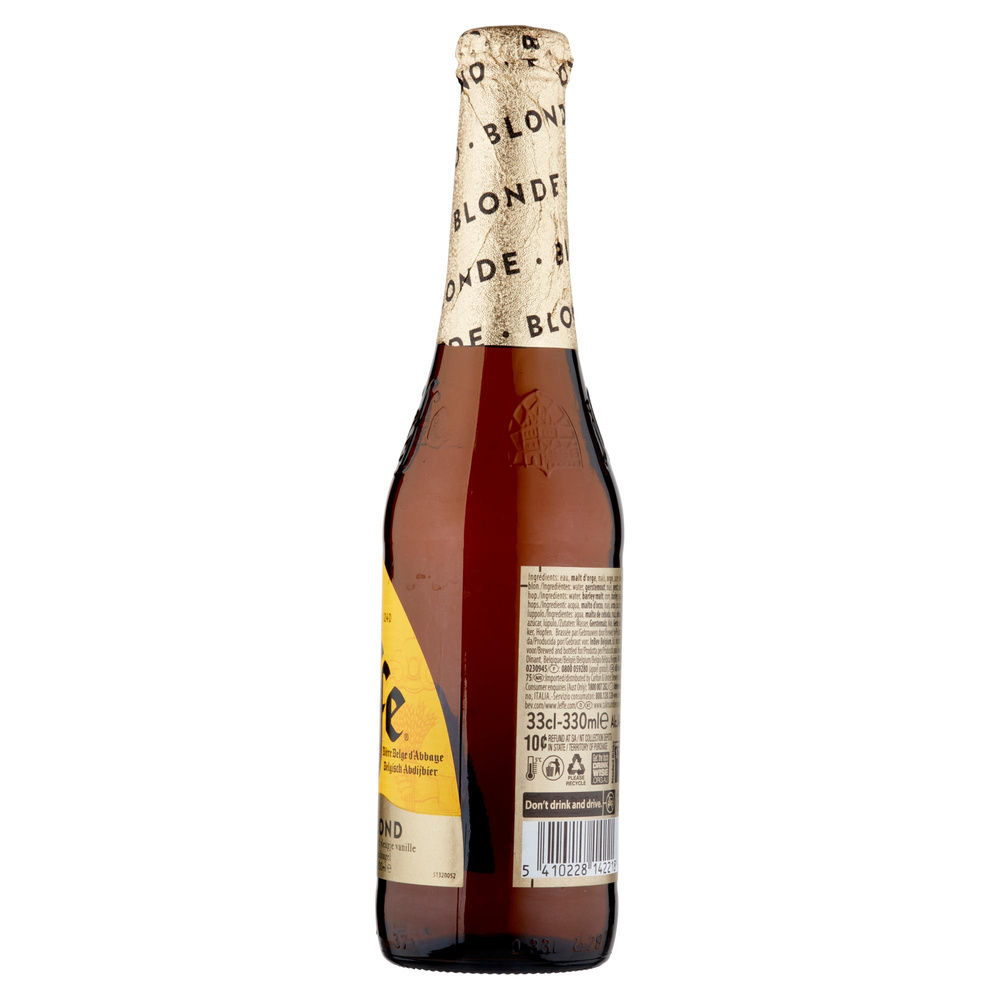 BIRRA LEFFE BLONDE 6,6 GRADI BOTTIGLIA ML 330 - 3