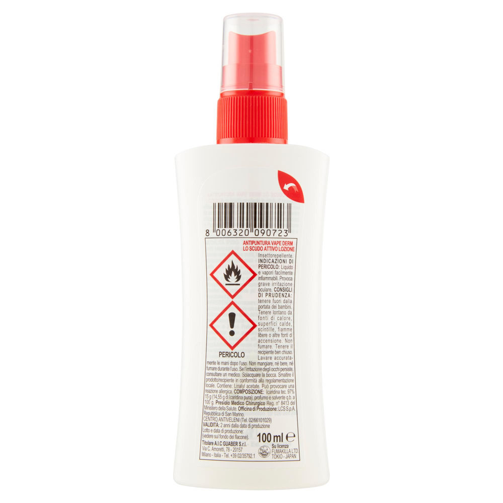 REPULSIVO VAPO VAPE DERM LO SCUDO ATTIVO LOZIONE ML 100 - 1