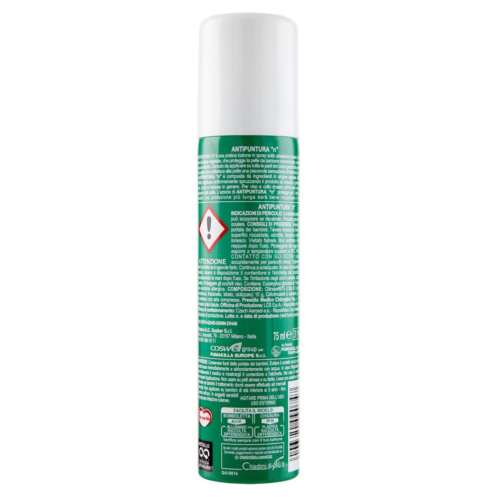 REPELLENTE SPRAY VAPE DERM 100% ORIGINE VEGETALE ML 75 - 1