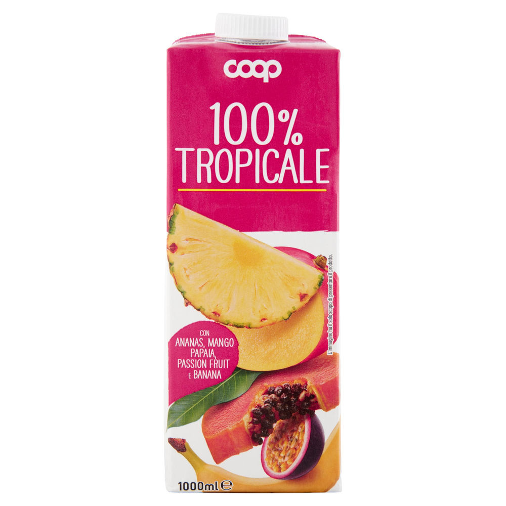 Succo 100% tropicale coop brick l 1