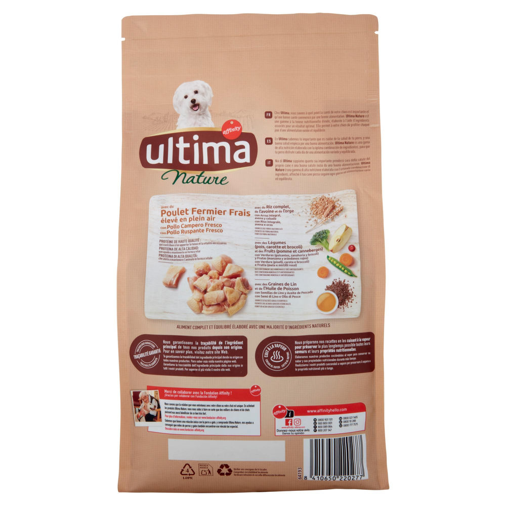 PASTO COMPLETO MINI POLLO ULTIMA DOG NATURE KG 1,25 - 1