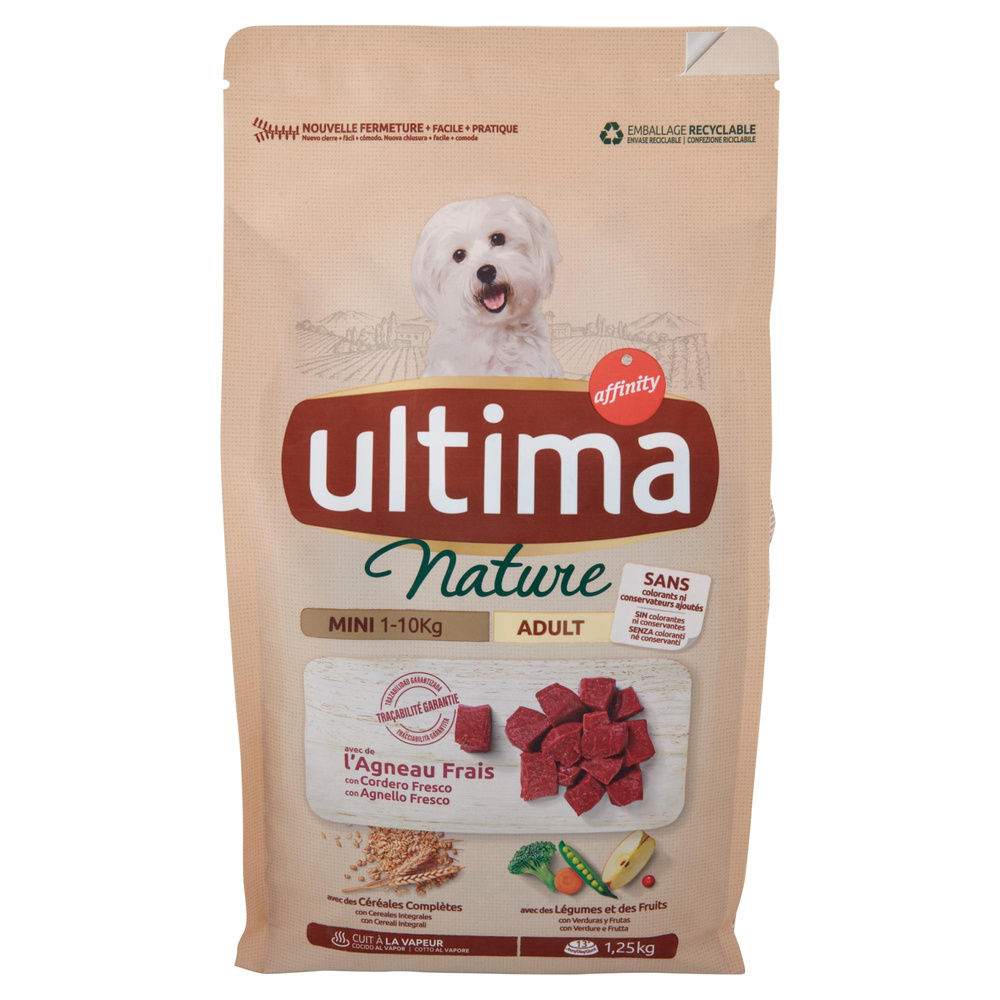 PASTO COMPLETO MINI AGNELLO ULTIMA DOG NATURE SACCHETTO KG 1,25 - 7